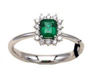 Ringe Recarlo Dame in Weißgold Smeraldo R79CC038/SM015-14